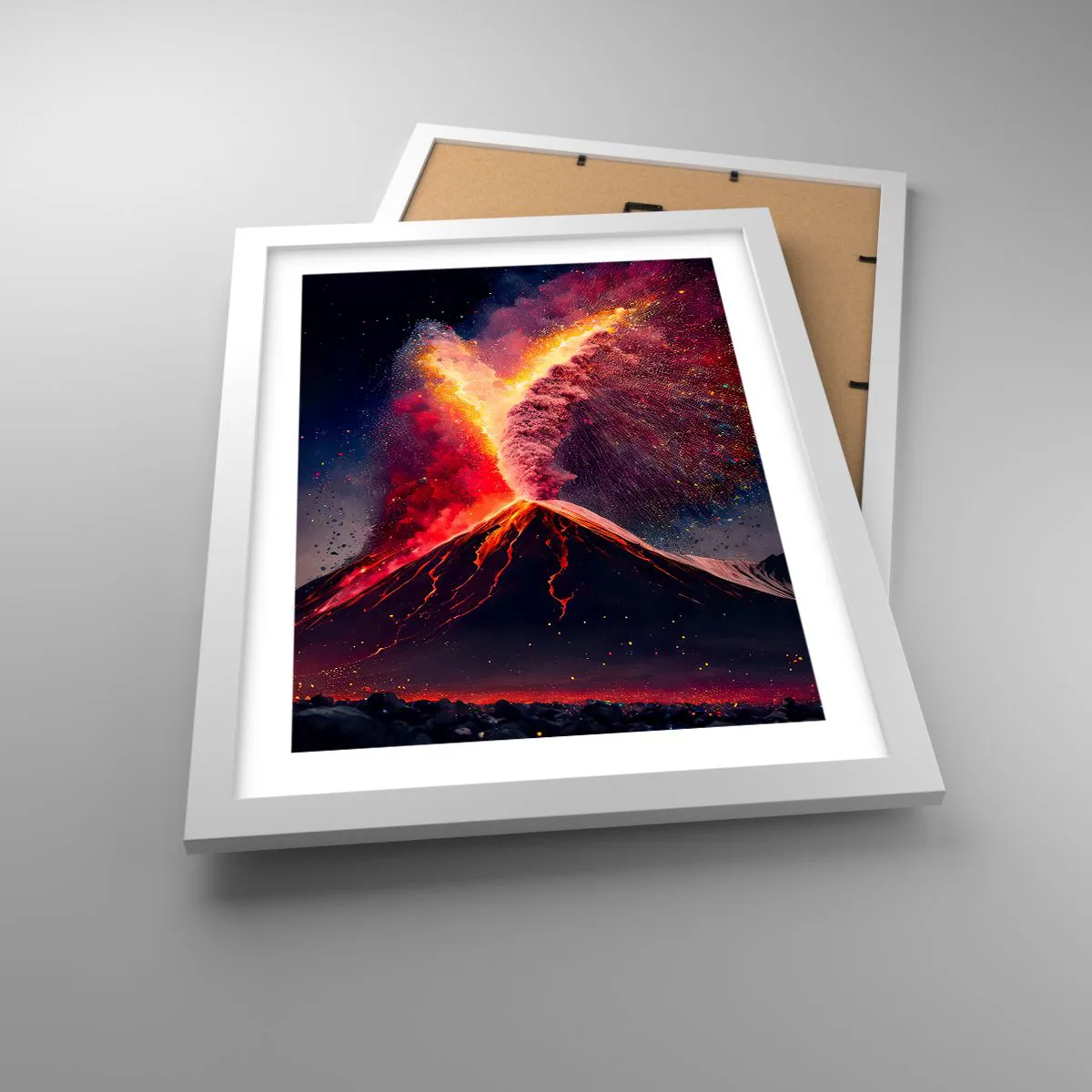 Poster in cornice bianca - Bellezza e minaccia - 30x40 cm