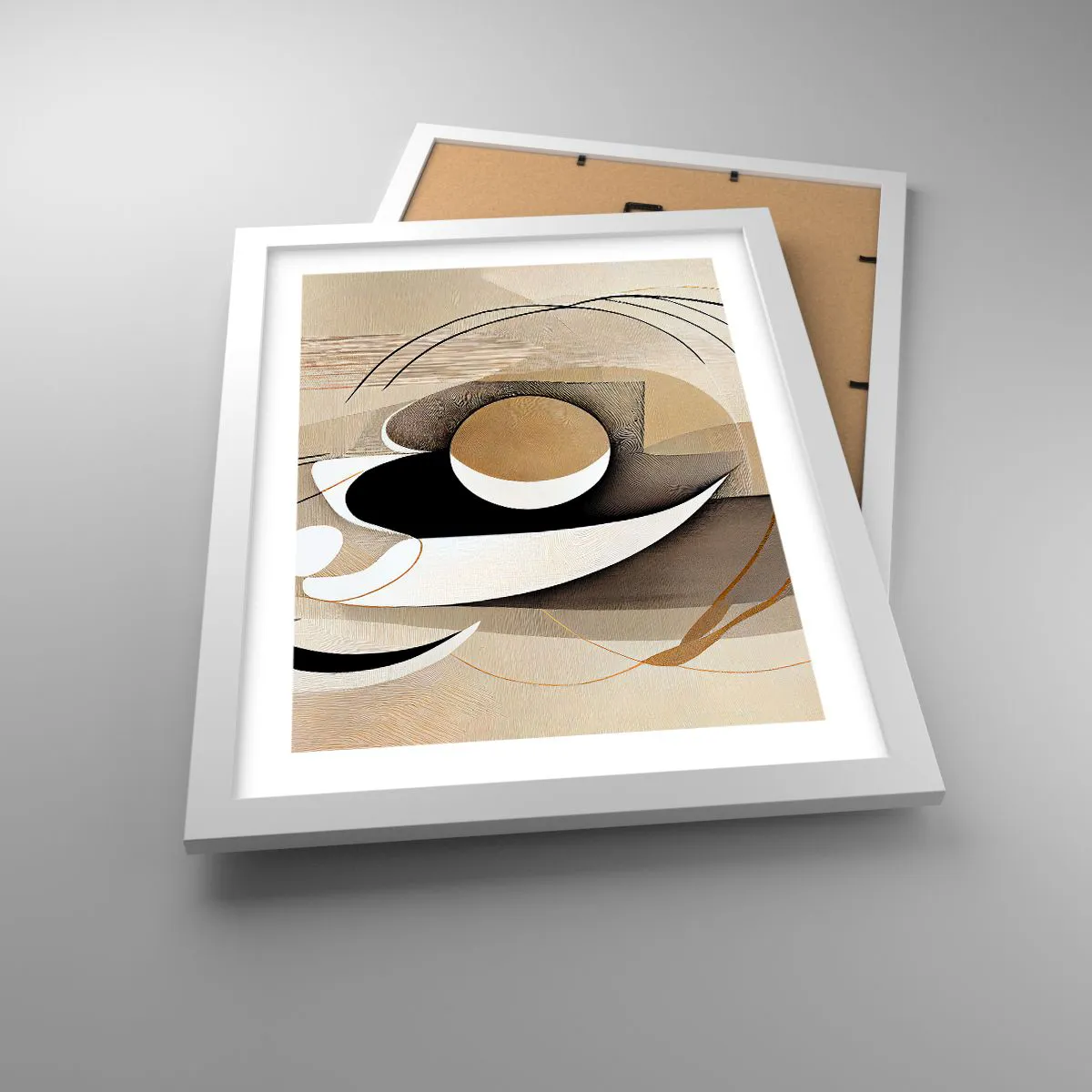 Poster in white frmae - Composition -the Heart of Things - 30x40 cm