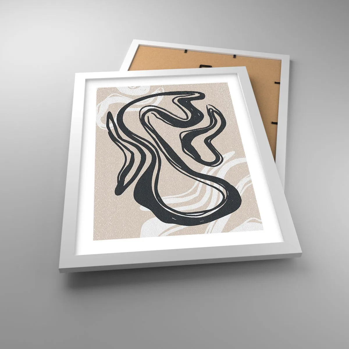 Affiche dans un cadre blanc - Poster - Expression multipliée - 30x40 cm