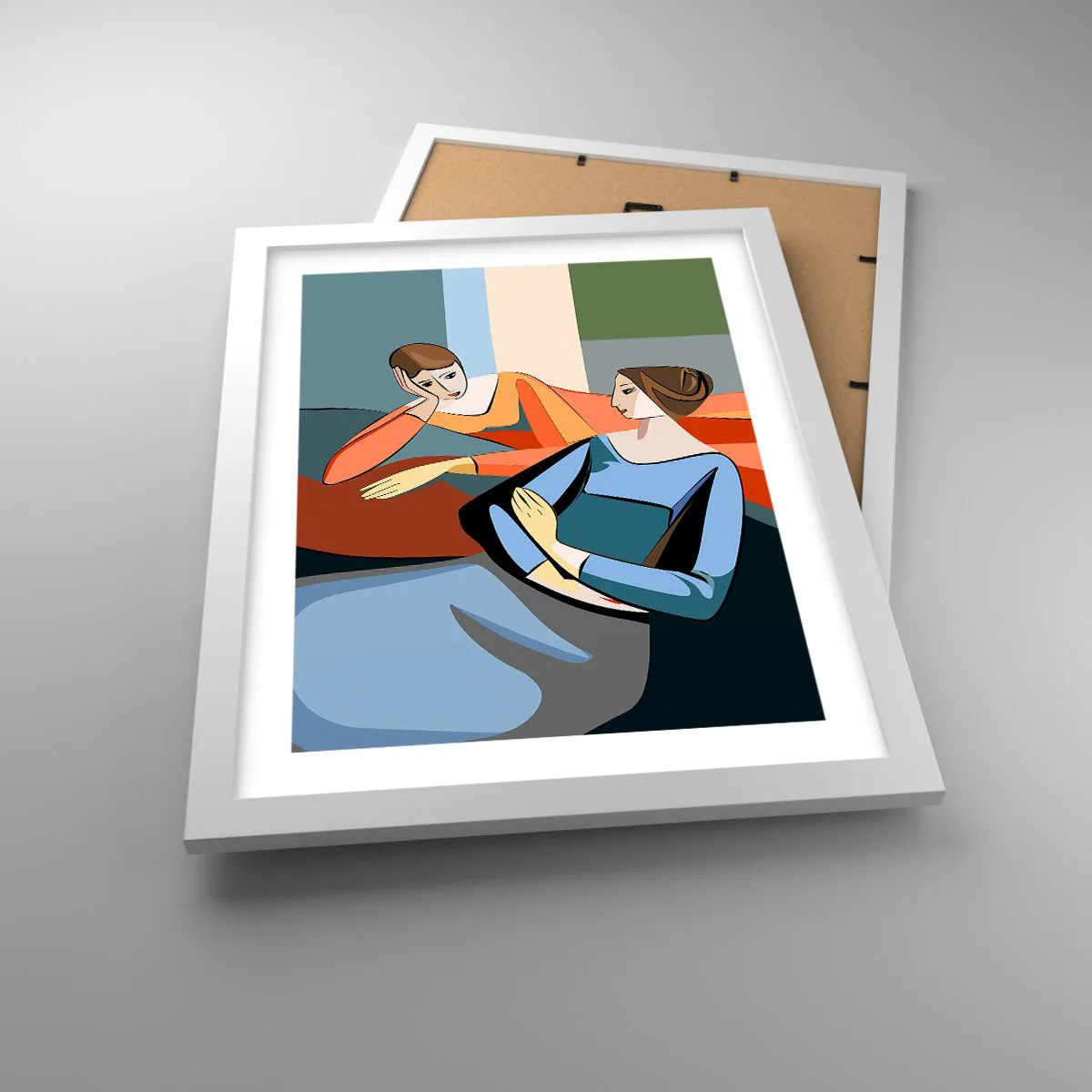 Poster in white frmae - Time for Confession - 30x40 cm