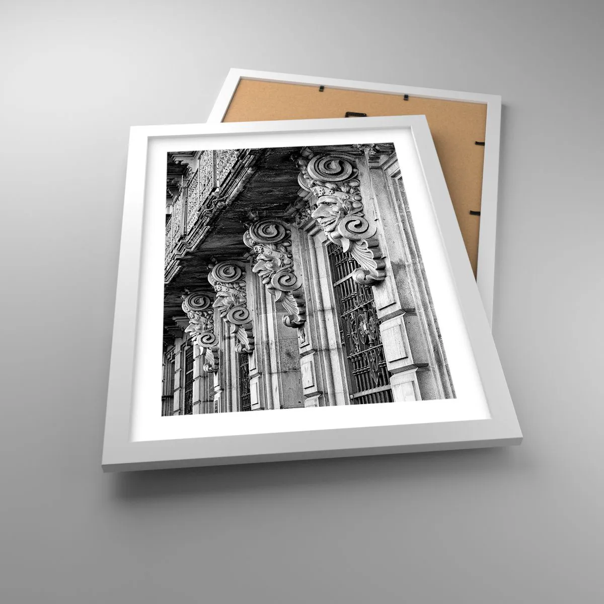 Poster in einem weißen Rahmen - Erstaunliches Barcelona - 30x40 cm