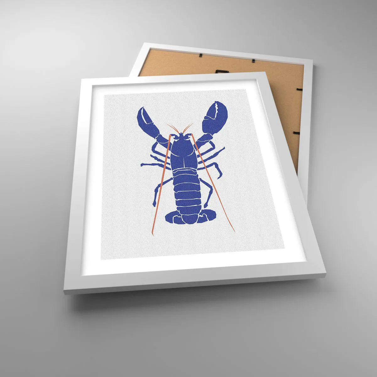 Plakat i hvid ramme - Hummer udsøgt i granatæble - 30x40 cm