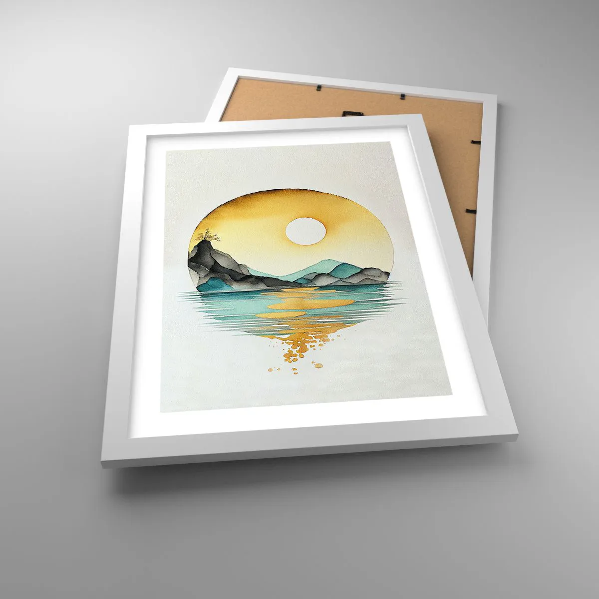 Poster in white frmae - In the Circle of Beauty - 30x40 cm