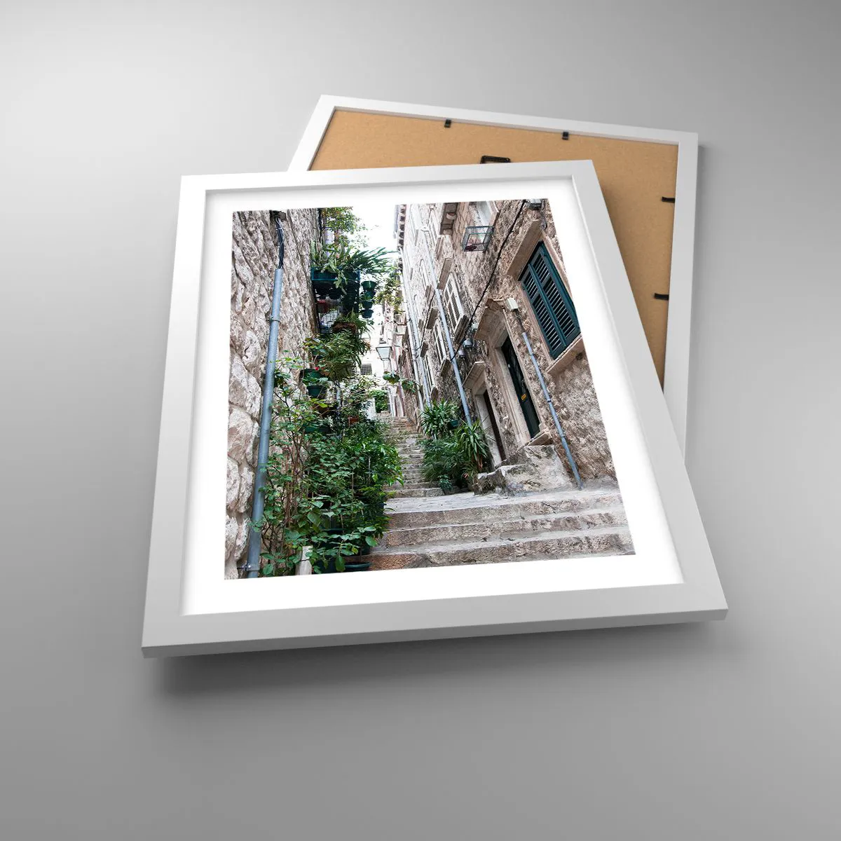 Affisch i vit ram - Gamla stans charm - 30x40 cm