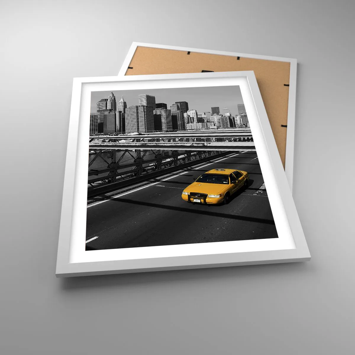 Affisch i vit ram - Storstadens färg - 40x50 cm