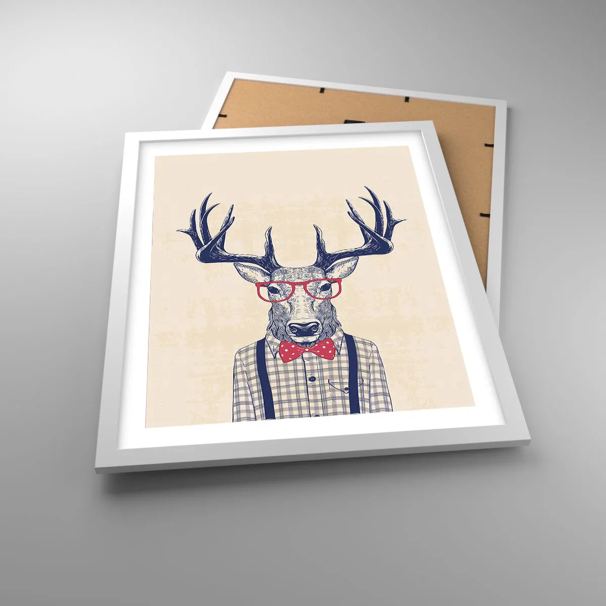 Affiche dans un cadre blanc - Poster - Une extravagance amusante - 40x50 cm