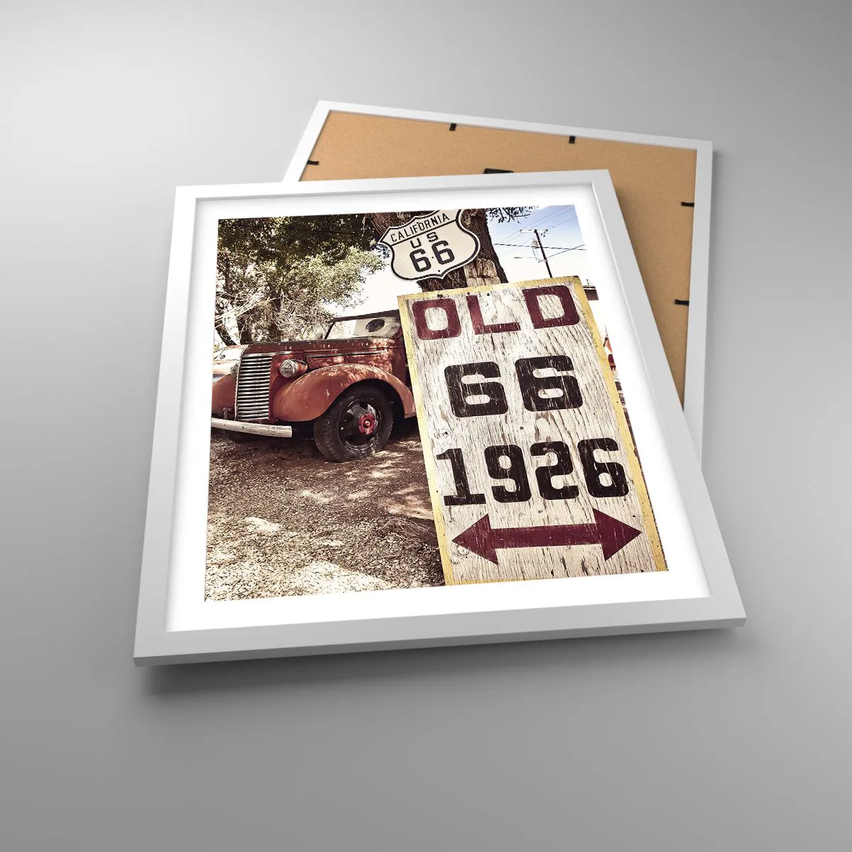 Plakát v bílém rámu - Legenda americké provincie - 40x50 cm