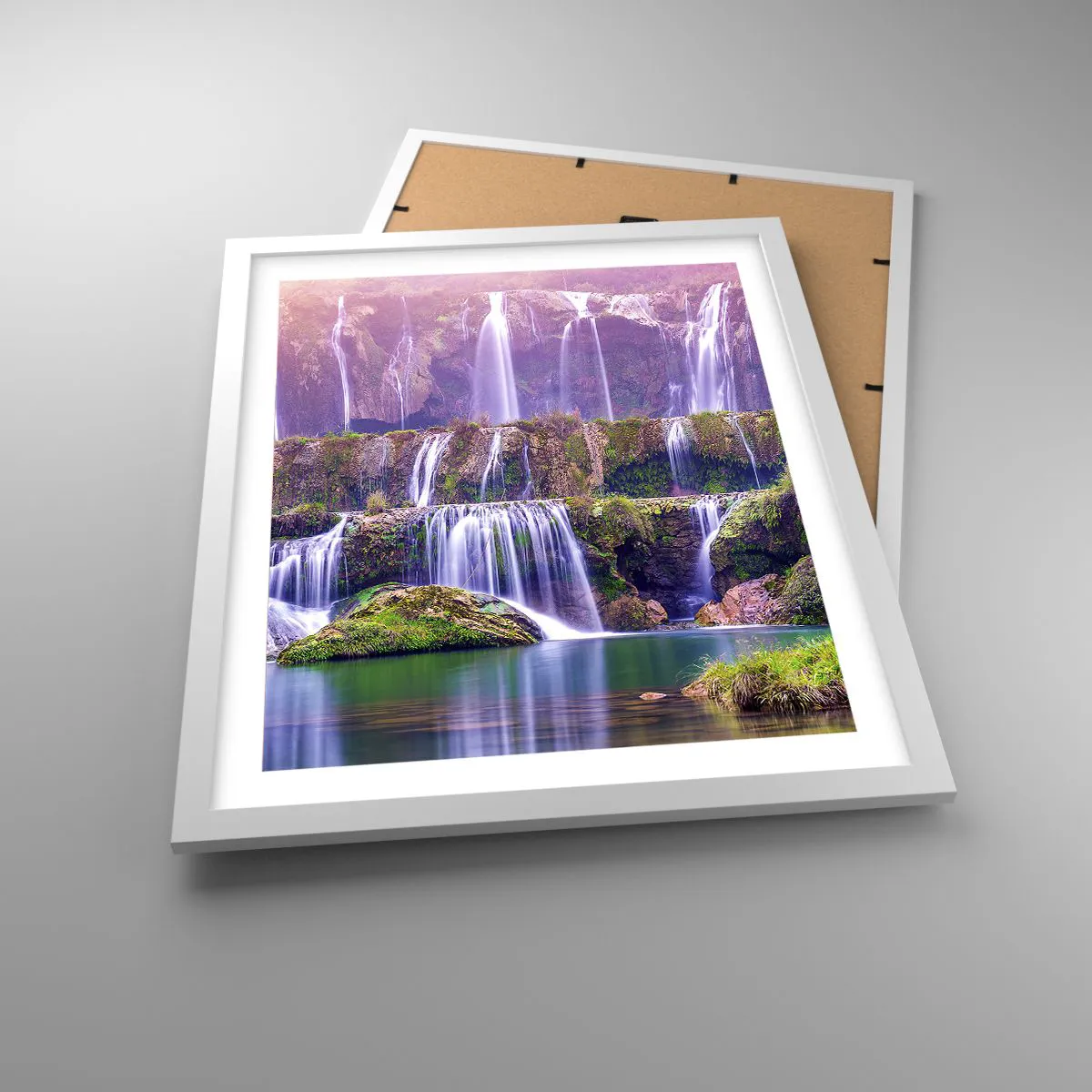 Affisch i vit ram - Trappan till himlen - 40x50 cm