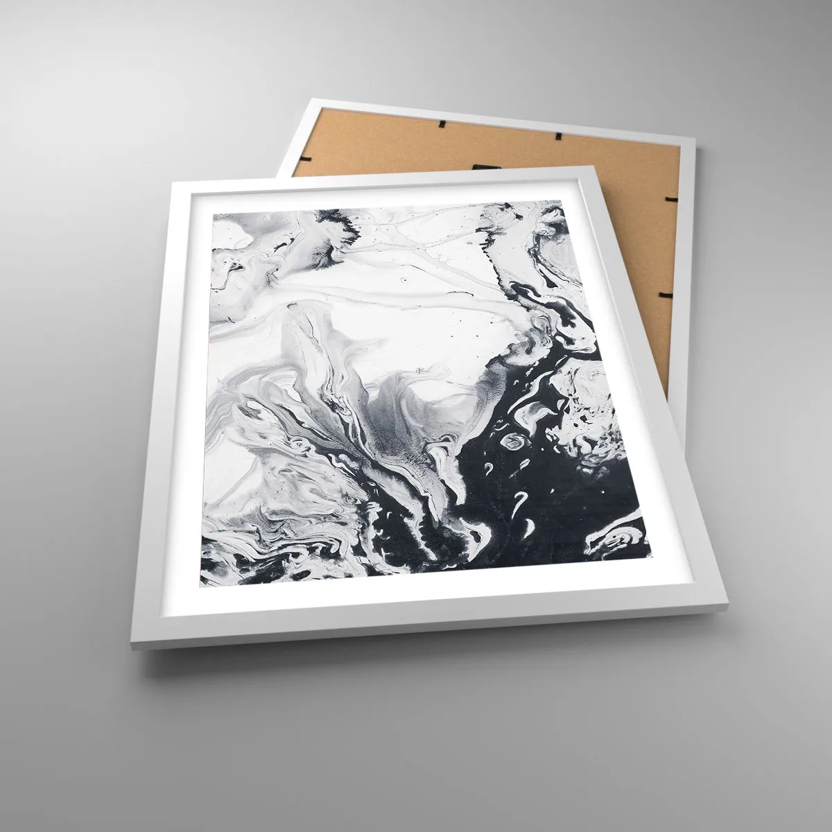 Poster in een witte lijst - Het binnenste van de aarde - 40x50 cm