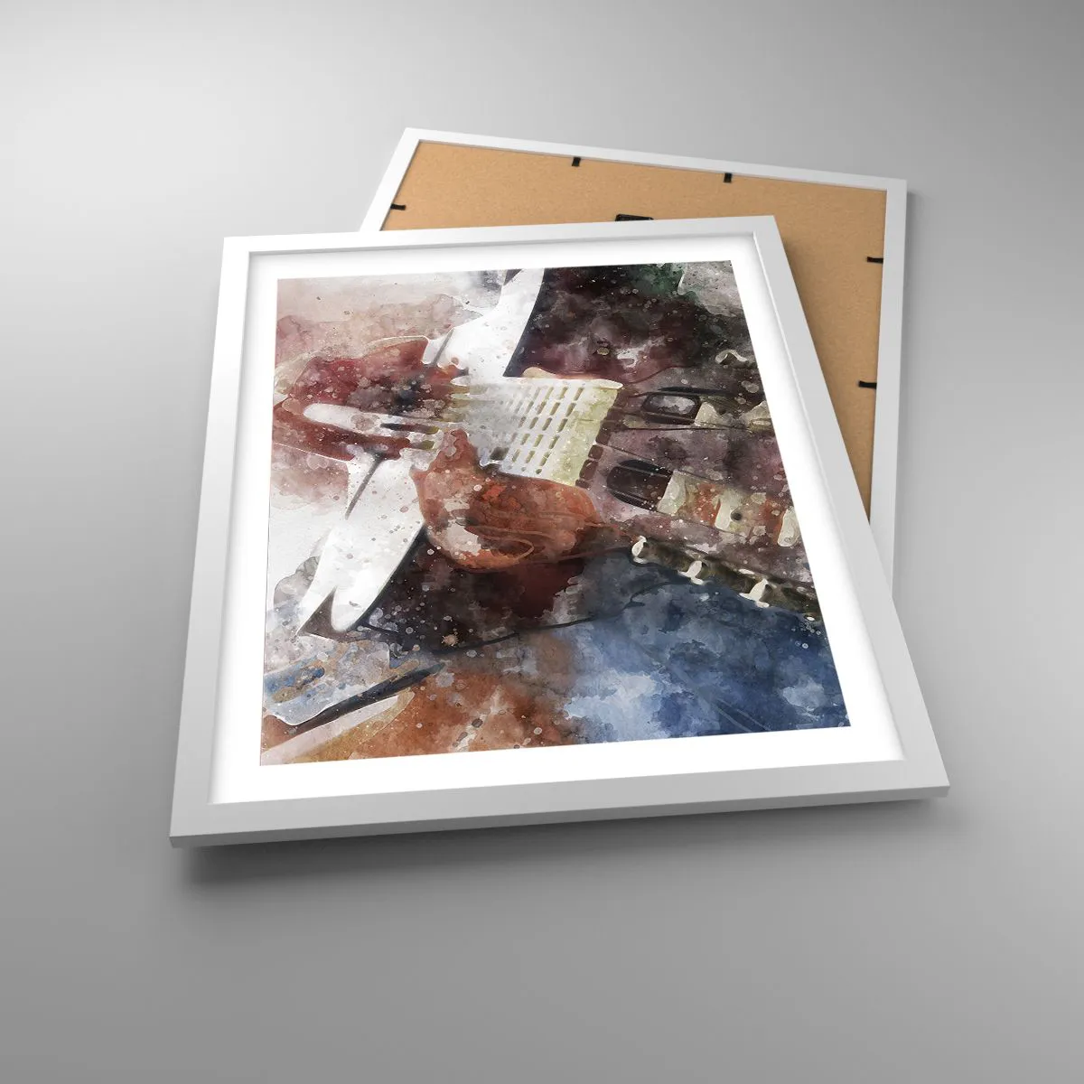 Affiche dans un cadre blanc - Poster - Et qu'en pensez-vous ? - 40x50 cm