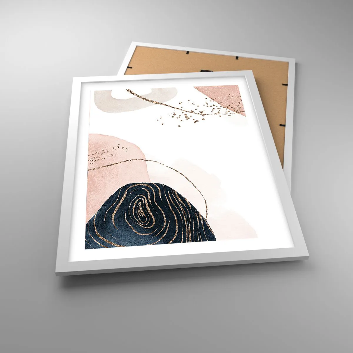 Poszter fekete keretben - Minden folyik - 40x50 cm