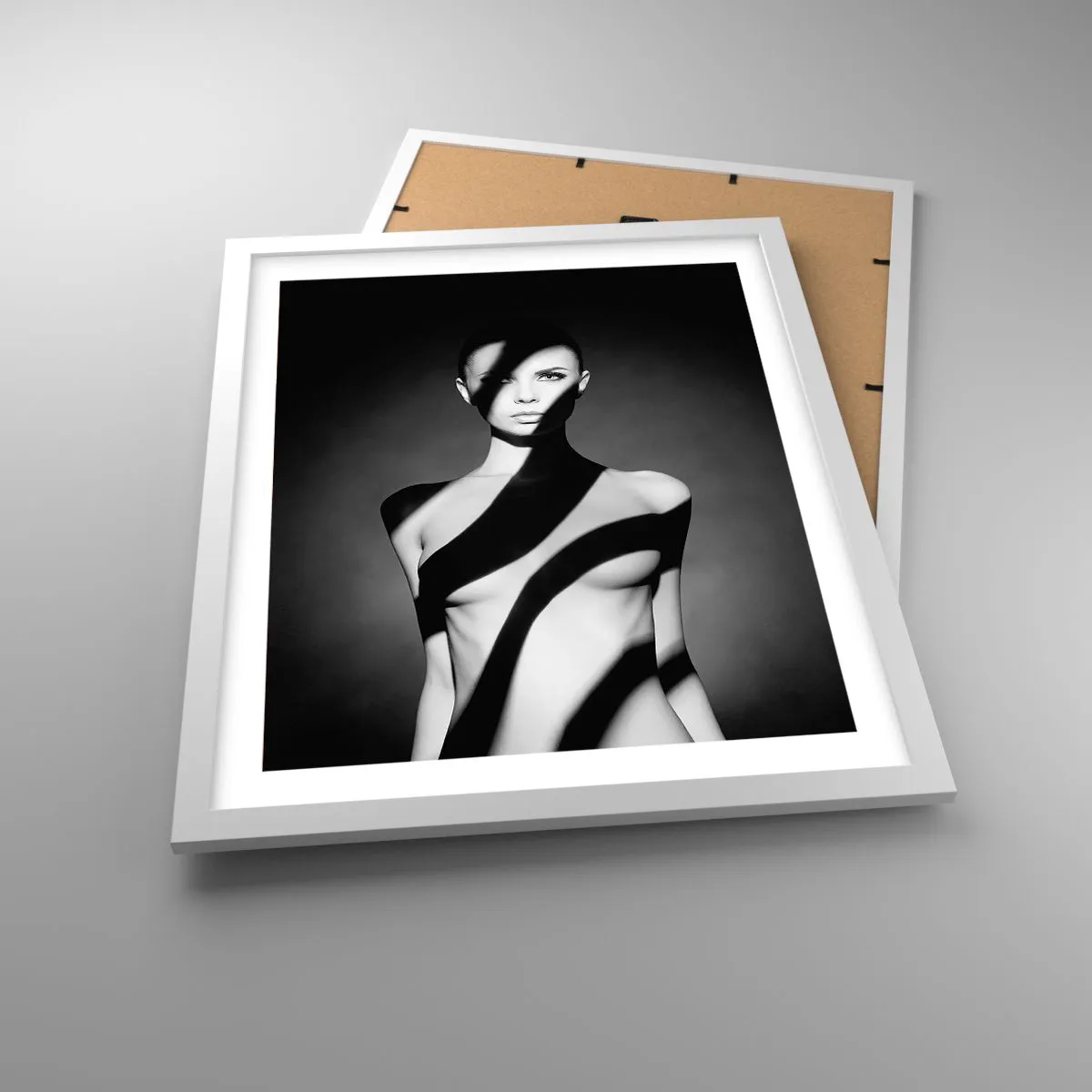 Poster in cornice bianca - Luci e ombre - 40x50 cm