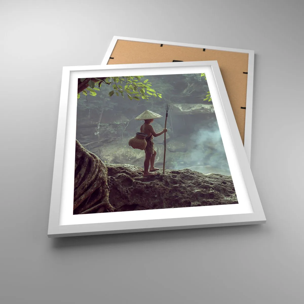 Poszter fekete keretben - Barátságban a természettel - 40x50 cm