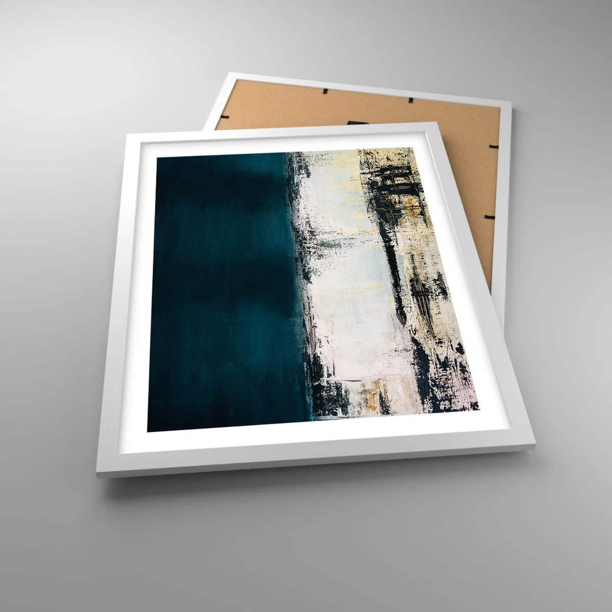 Affiche dans un cadre blanc - Poster - Composition horizontale - 40x50 cm