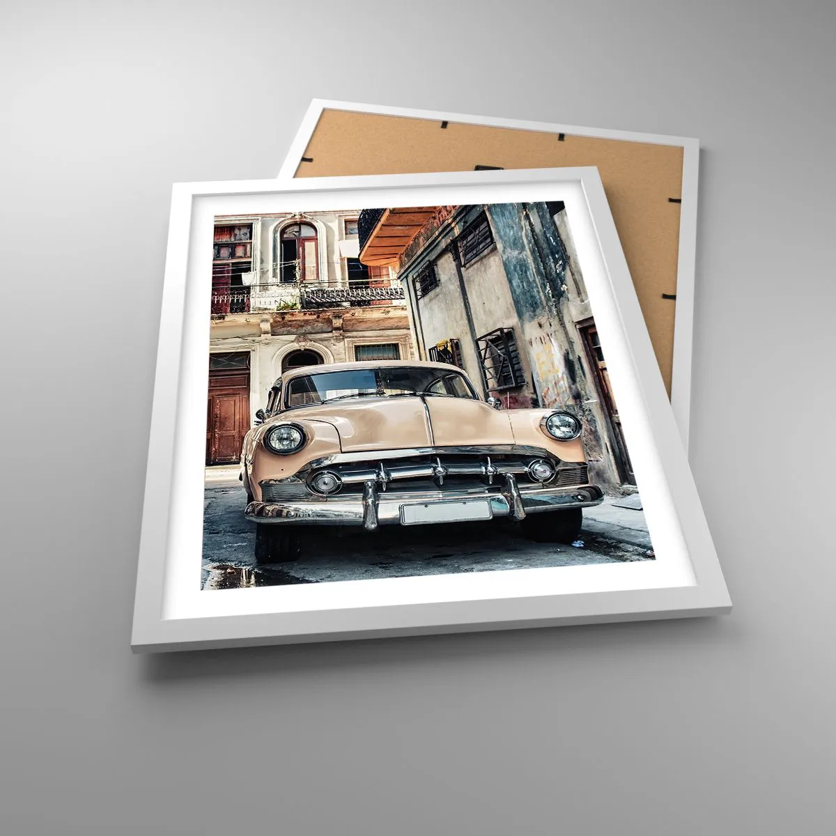 Poster in een witte lijst - De siësta in Havana - 40x50 cm