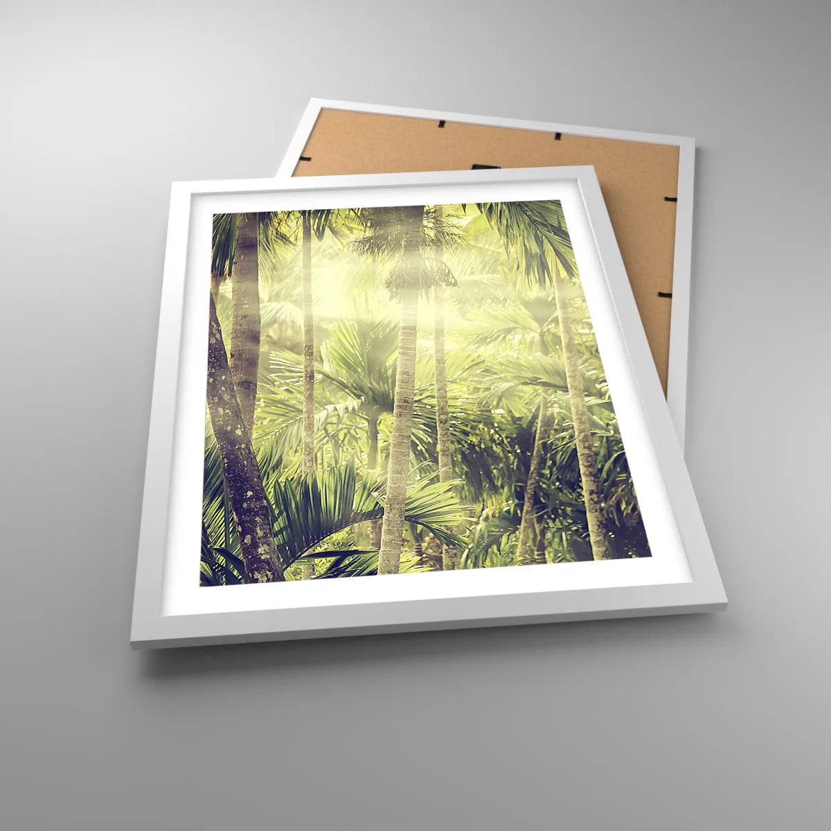 Poster in einem weißen Rahmen - In grüner Hitze - 40x50 cm