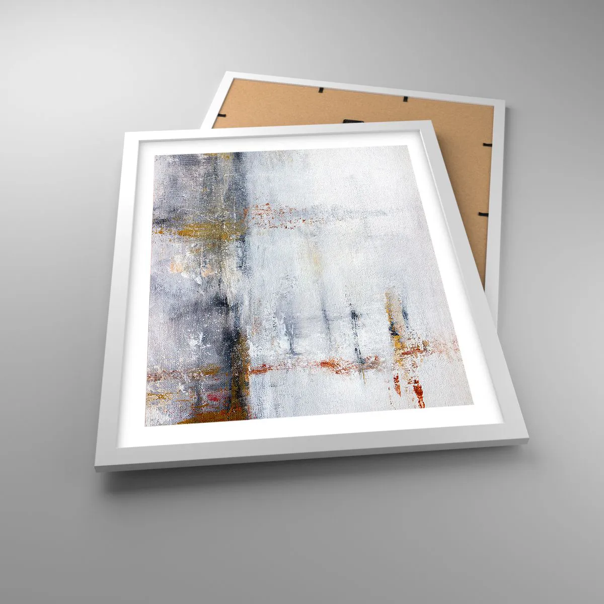 Affisch i vit ram - Bakom luftridån - 40x50 cm