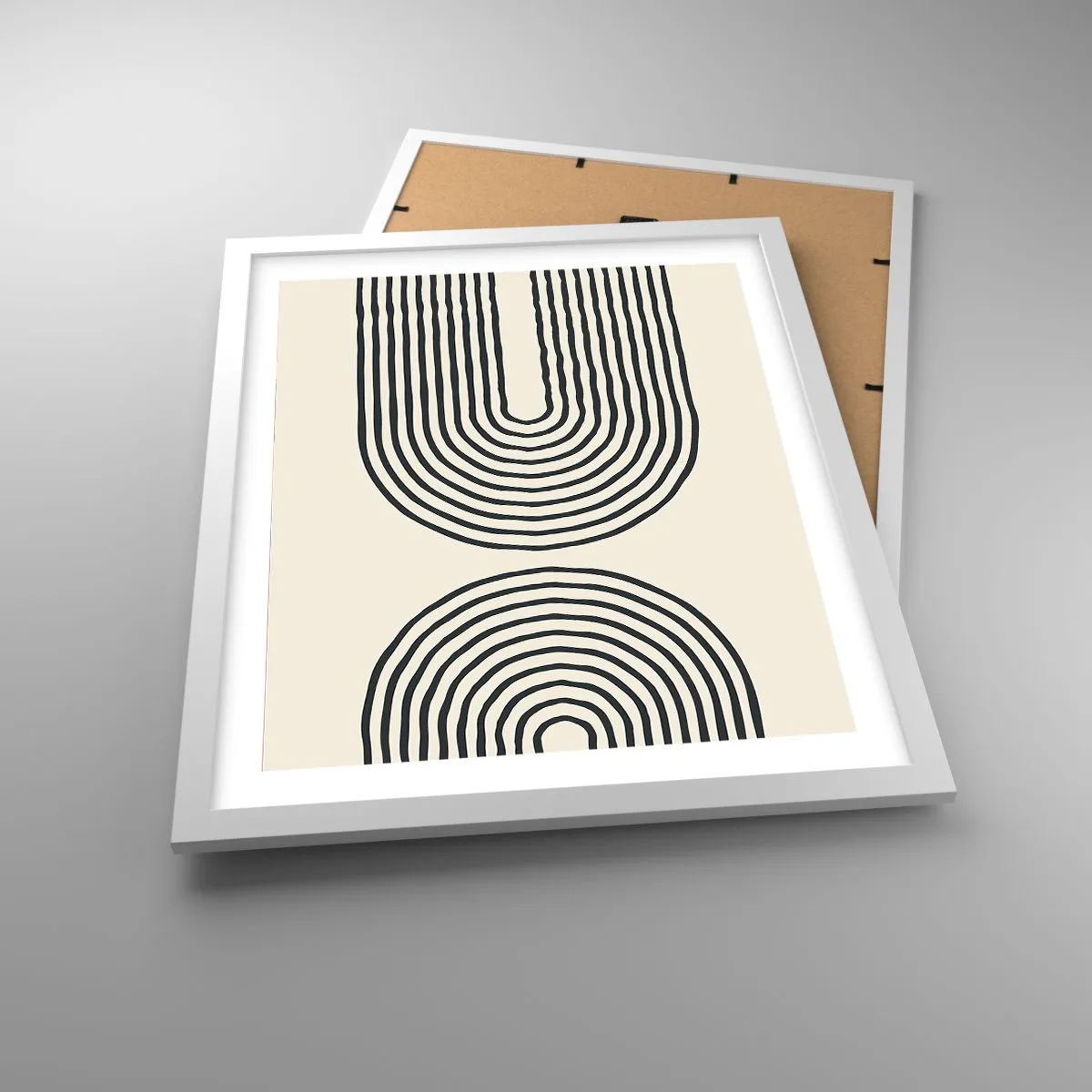 Poster in cornice bianca - Tra un attimo... - 40x50 cm