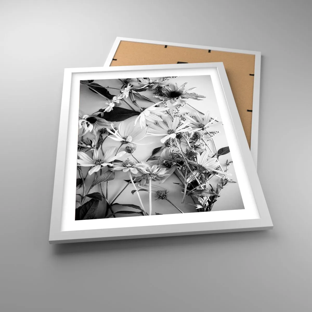Affiche dans un cadre blanc - Poster - Non-un bouquet de fleurs - 40x50 cm