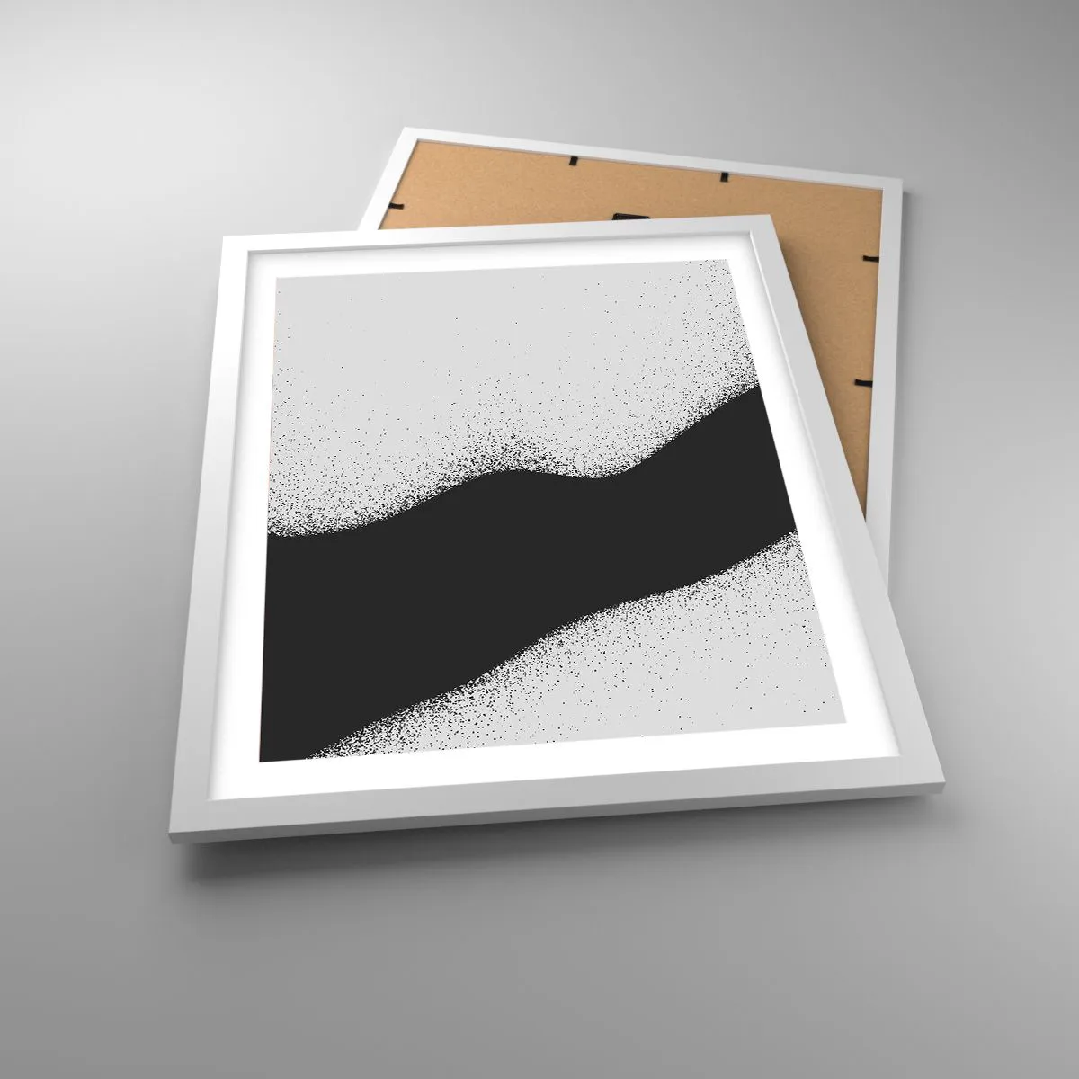 Poster in einem weißen Rahmen - Flüssiges Gleichgewicht - 40x50 cm