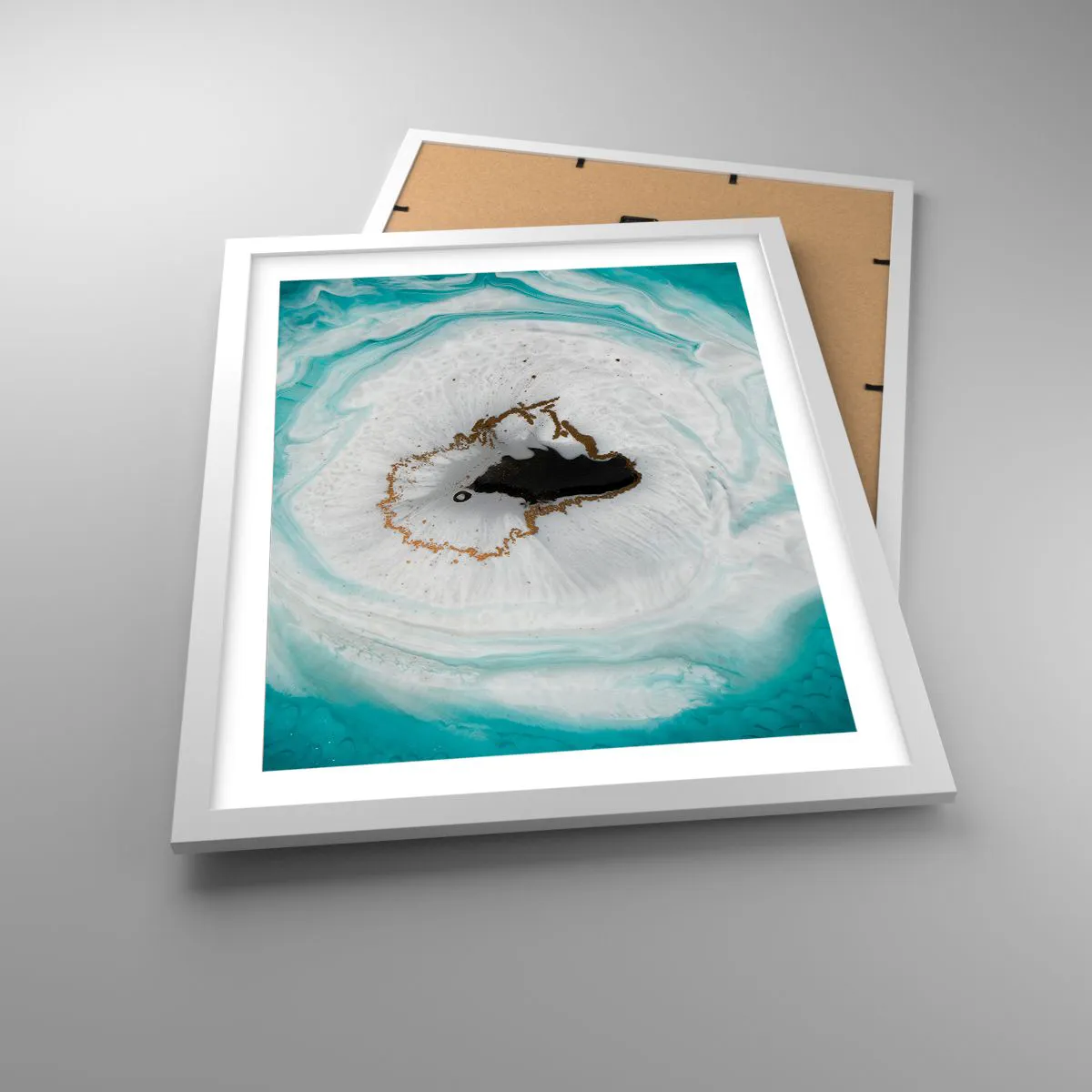 Plagát v bielom ráme - Preniknúť dovnútra - 40x50 cm