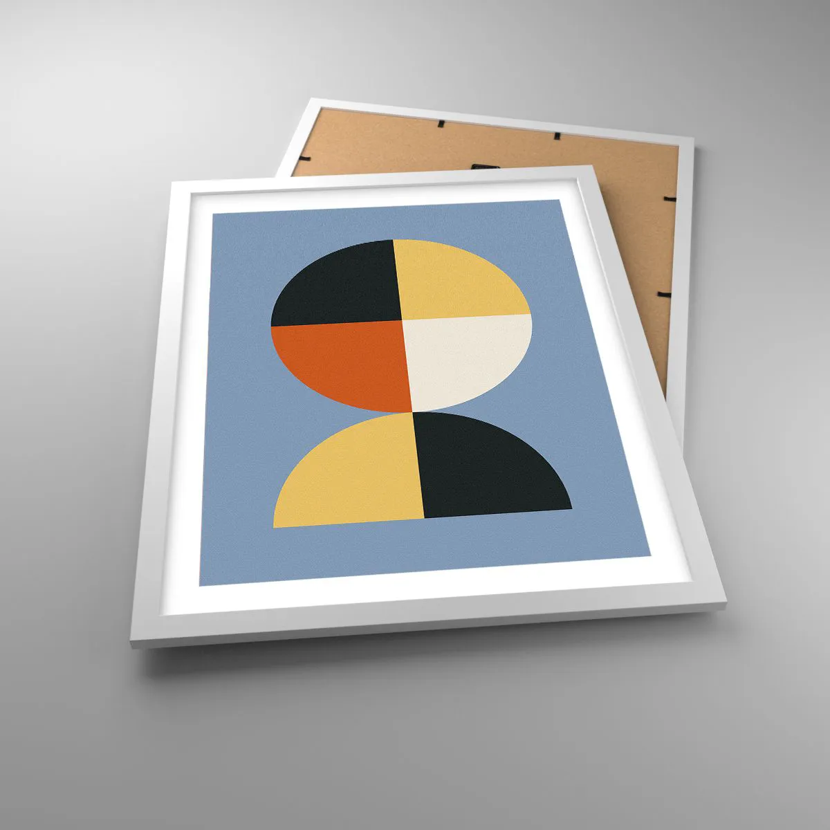 Poster în ramă albă - Uită-te și numără - 40x50 cm