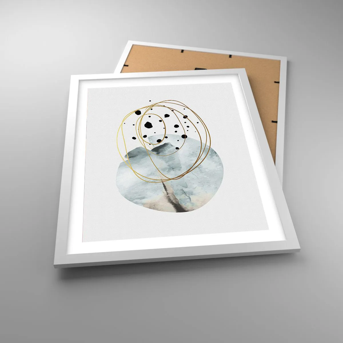 Poster in white frmae - In the Embrace of Space - 40x50 cm