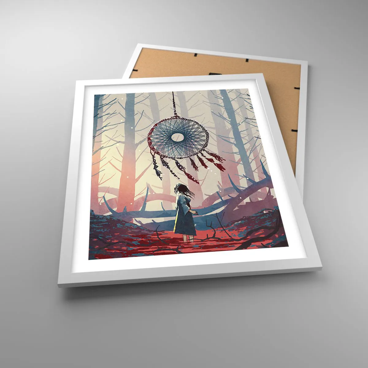 Poster in einem weißen Rahmen - Geheimes Glücksritual - 40x50 cm