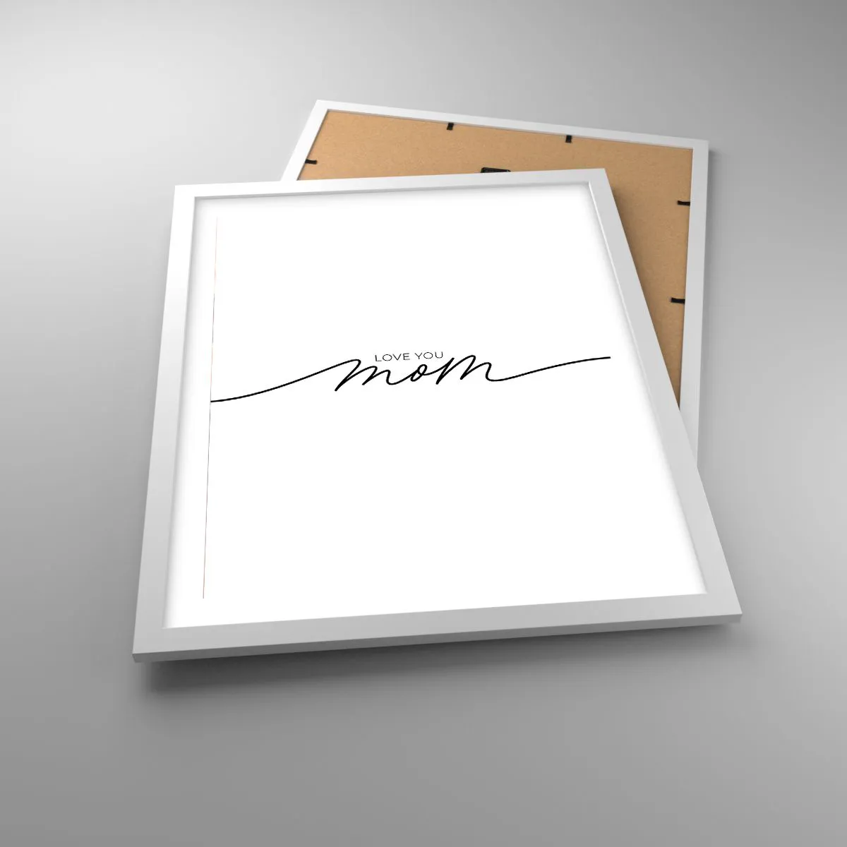 Plagát v bielom ráme - Veľké dojatie - 40x50 cm