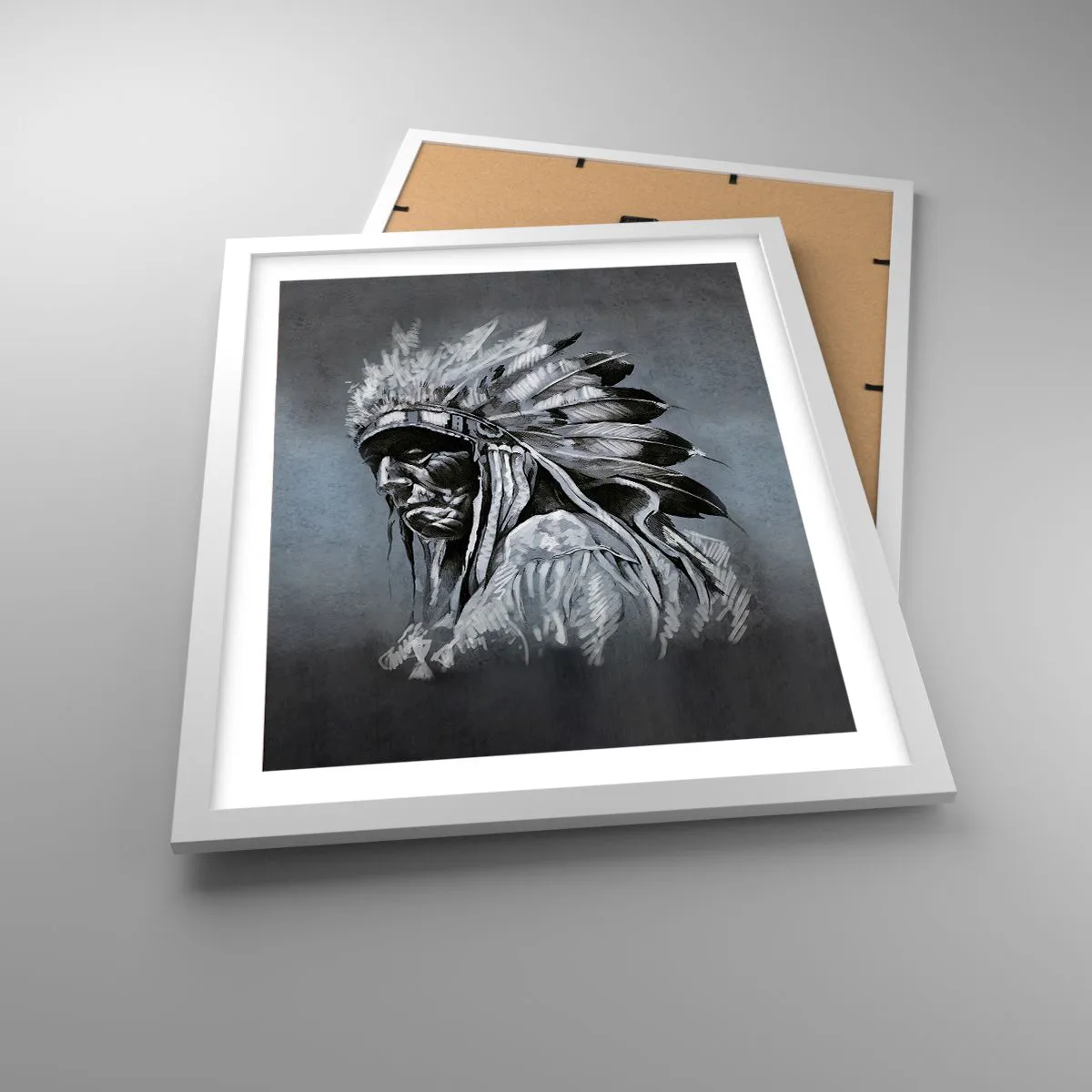 Poster in cornice bianca - Ritorno alle radici - 40x50 cm