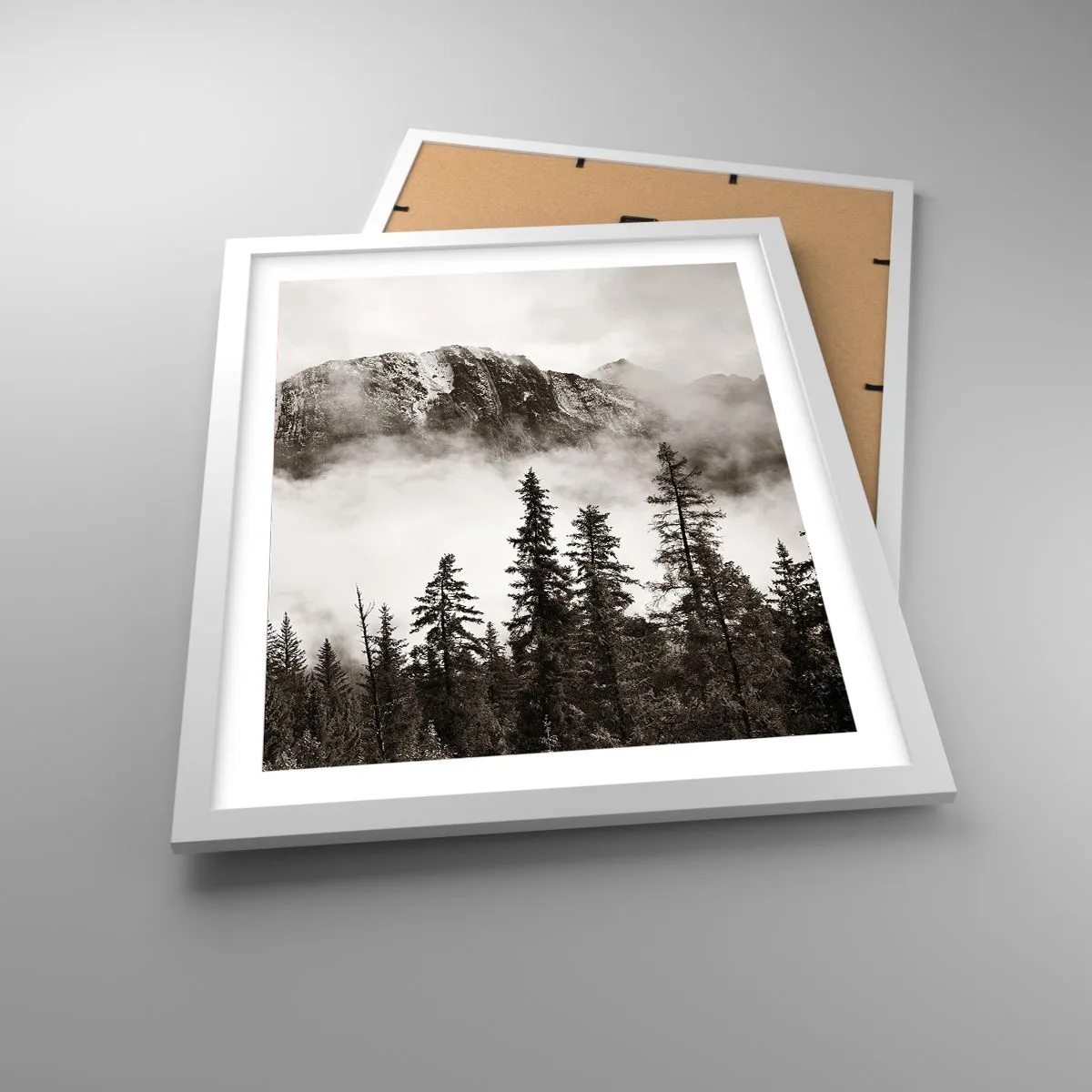 Affiche dans un cadre blanc - Poster - Seigneur de granite - 40x50 cm