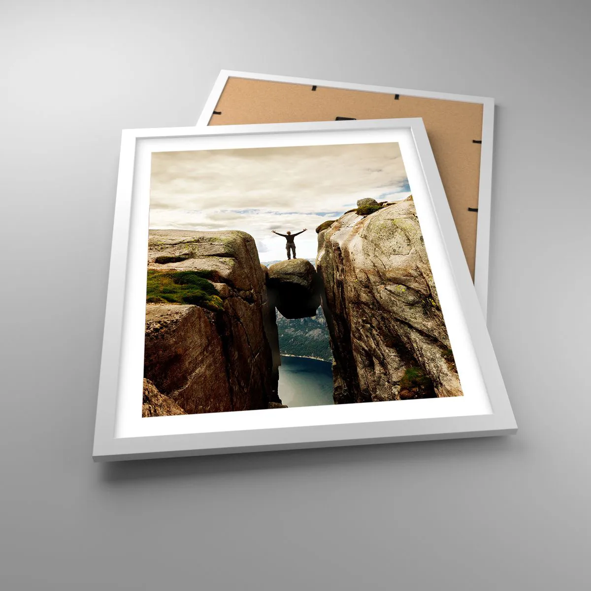 Affiche dans un cadre blanc - Poster - Comment vous sentez-vous§ - 40x50 cm