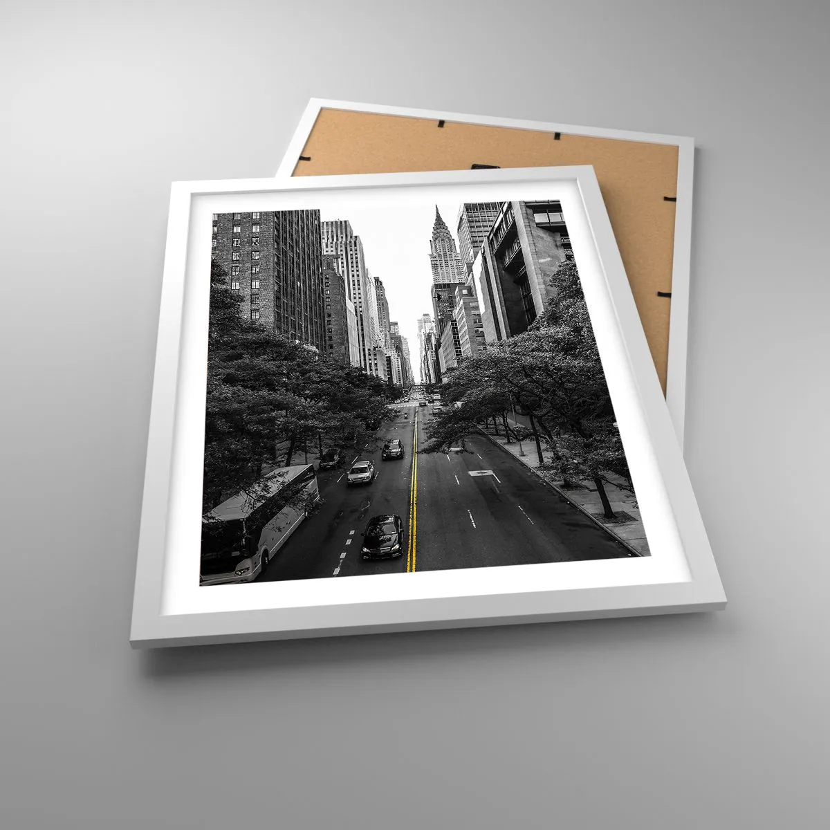 Poszter fekete keretben - New Yorki reggel - 40x50 cm
