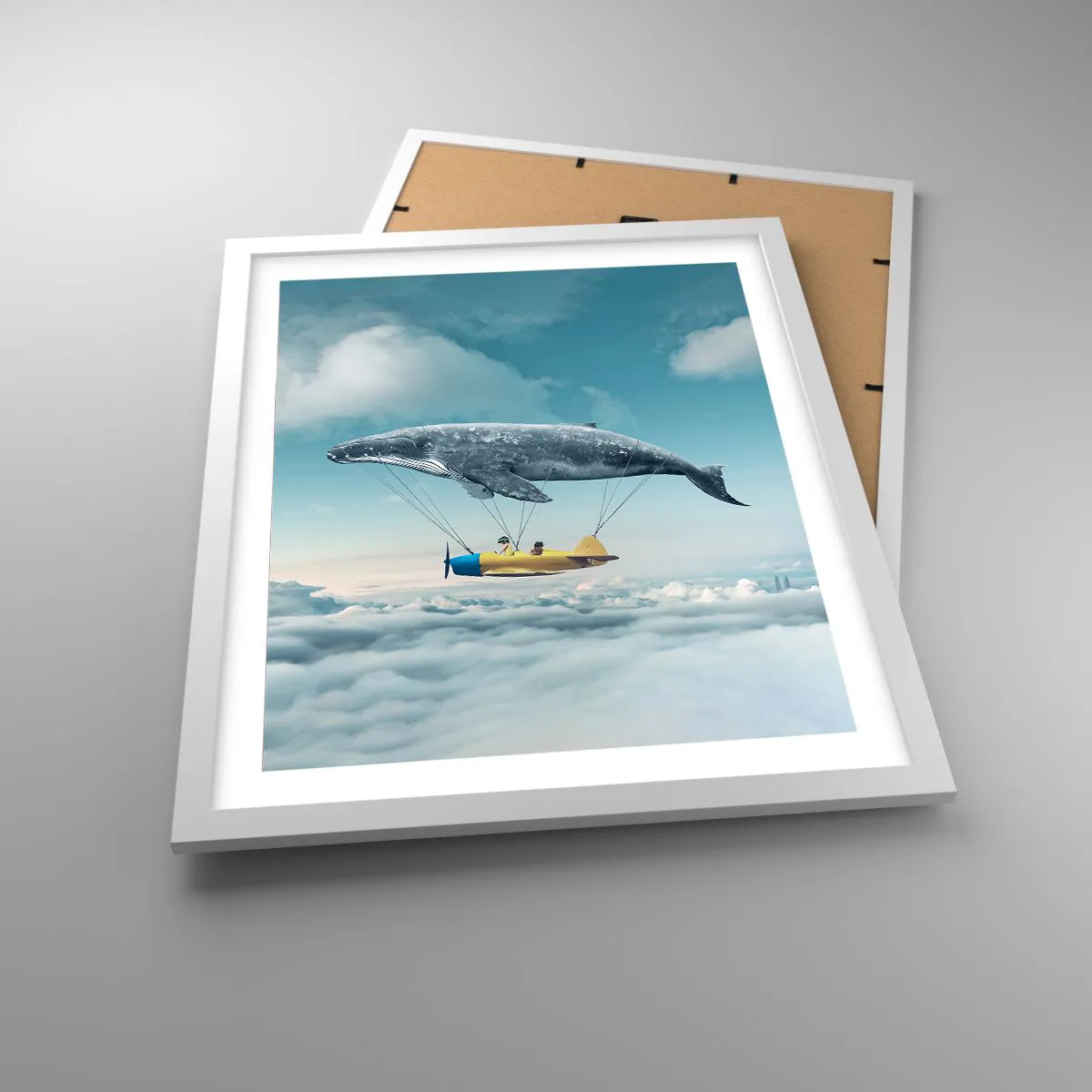 Plagát v bielom ráme - Prečo by nie? - 40x50 cm