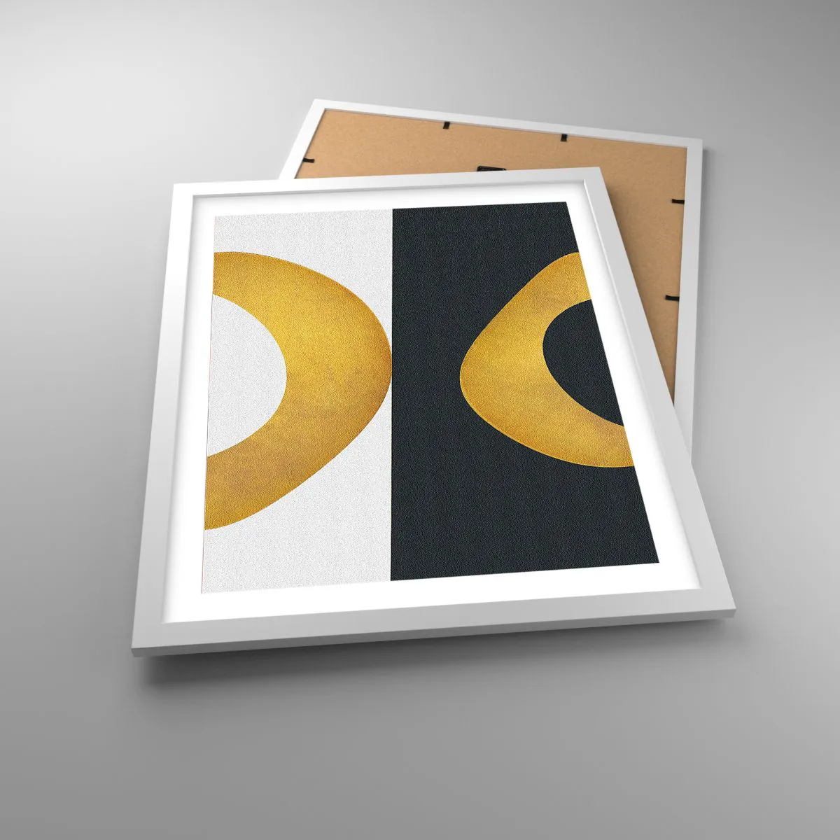 Affiche dans un cadre blanc - Poster - Avant tout : l’or - 40x50 cm