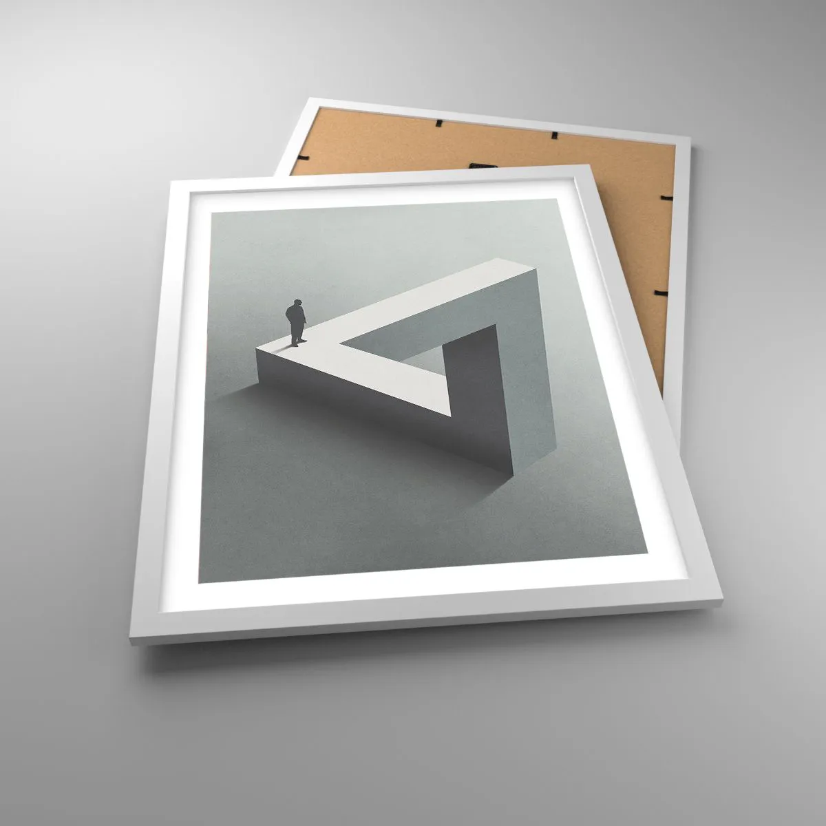 Poster in einem weißen Rahmen - Es ist also doch möglich - 40x50 cm