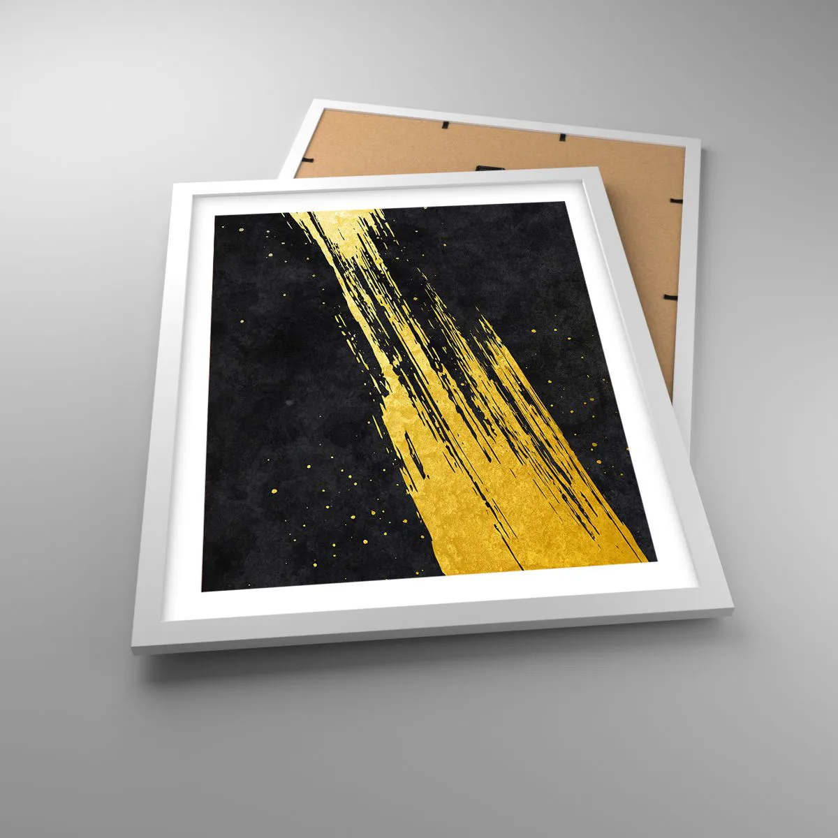 Plakat w białej ramie - Skok w nadprzestrzeń - 40x50 cm