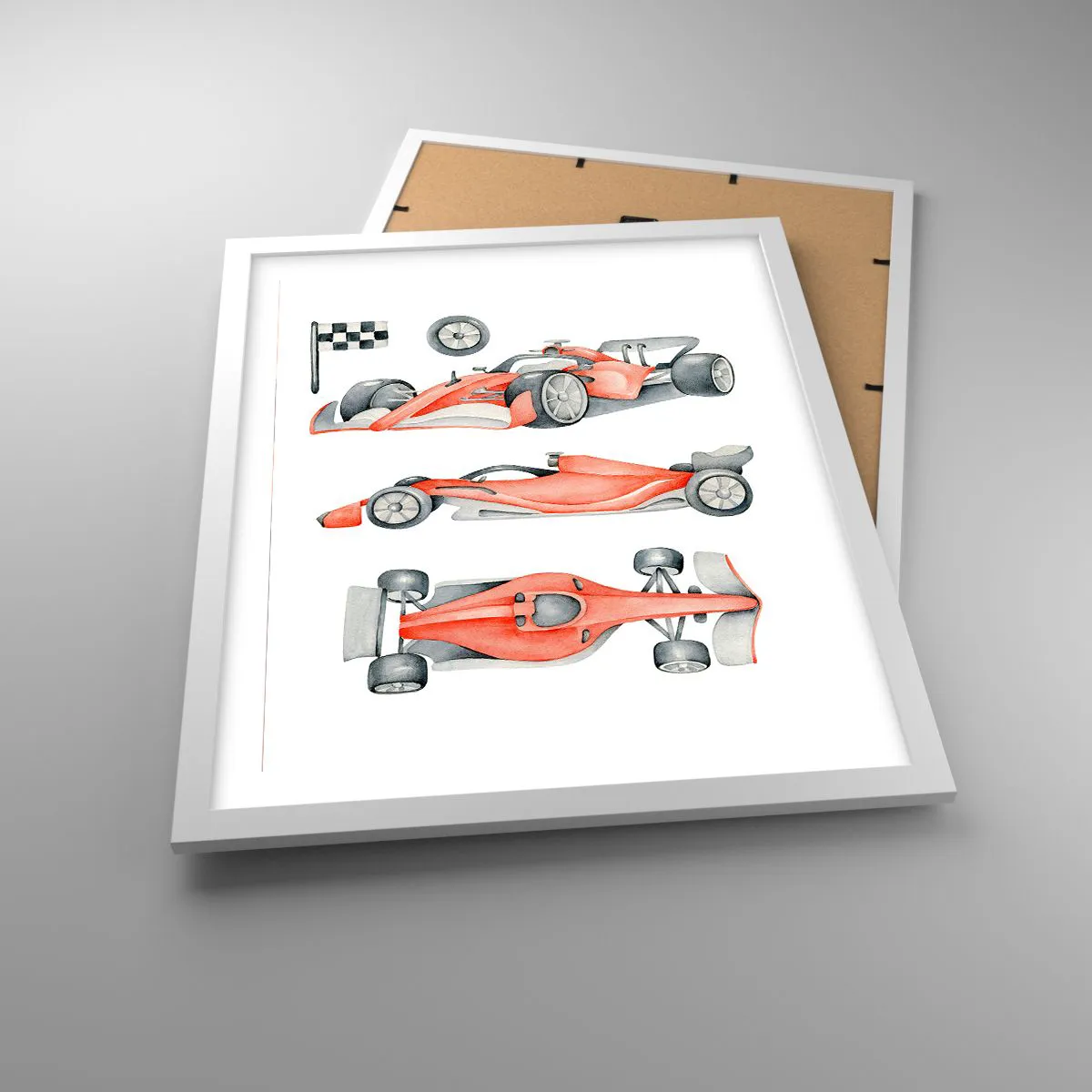 Poster in cornice bianca - Inseguendo i sogni - 40x50 cm