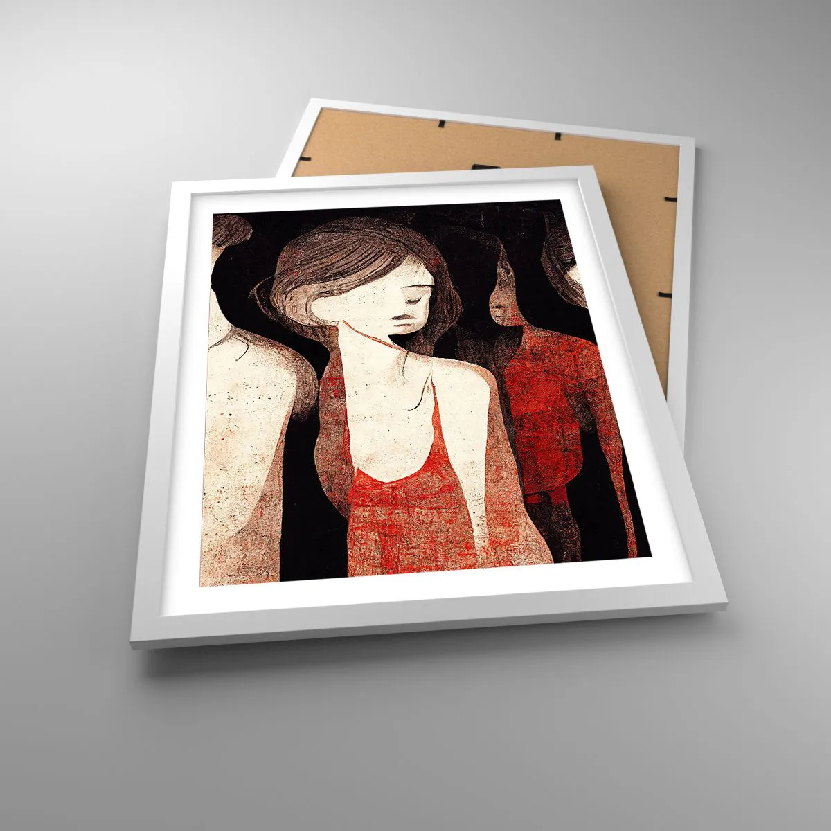 Affiche dans un cadre blanc - Poster - Madones des ténèbres - 40x50 cm