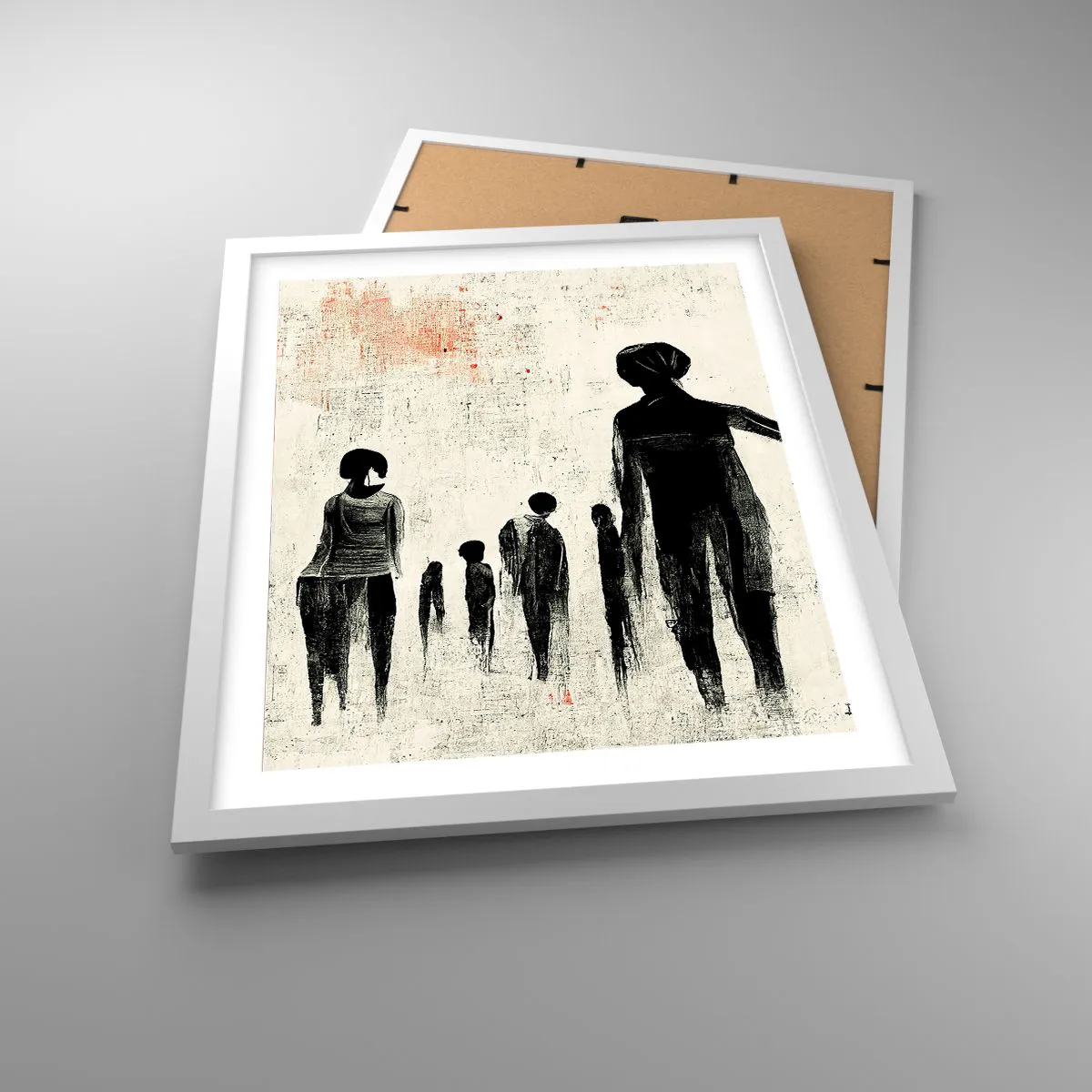 Plakát v bílém rámu - Proti samotě - 40x50 cm