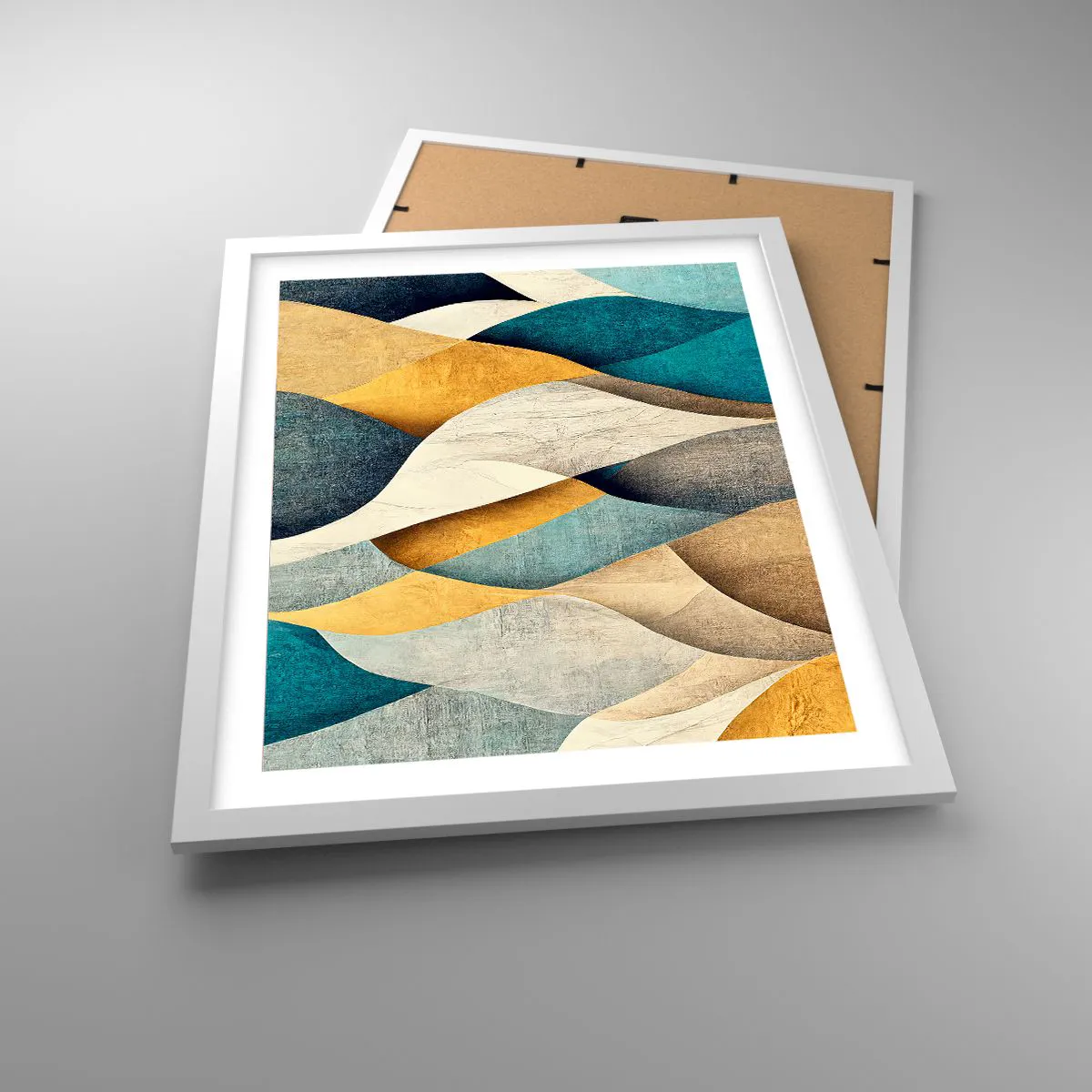 Poster in white frmae - Rhythm and Undulation - 40x50 cm