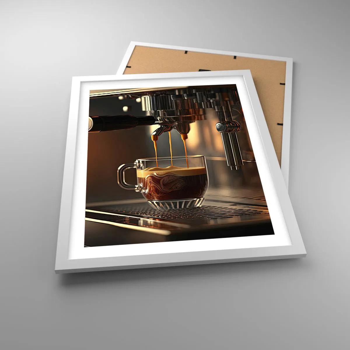 Póster en marco blanco - Un brebaje sensual - 40x50 cm