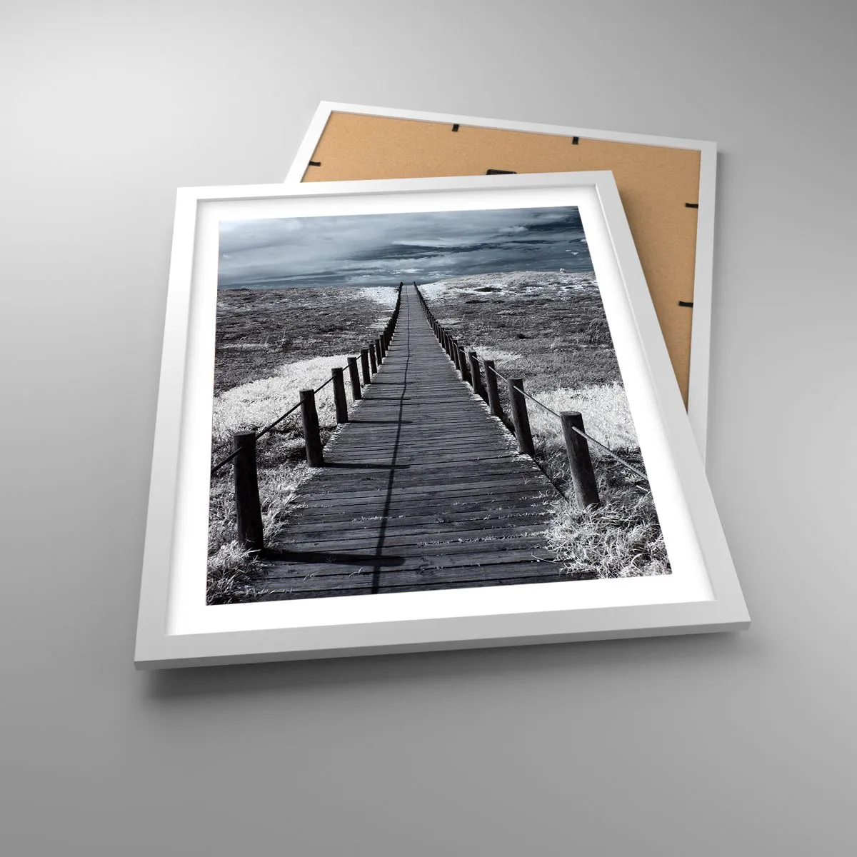 Plagát v bielom ráme - Na samotný breh - 40x50 cm