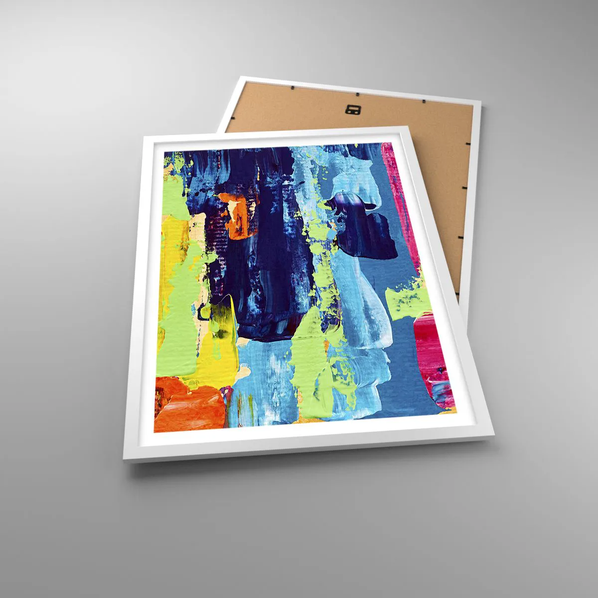 Poster in einem weißen Rahmen - Das Leben ist wunderschoen! - 50x70 cm