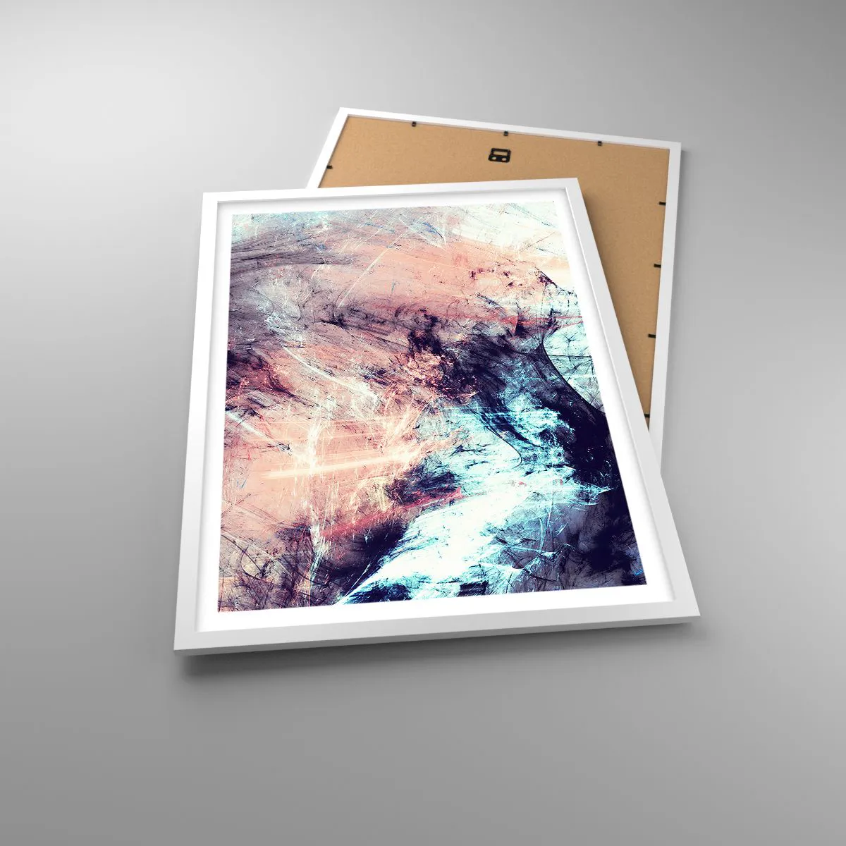 Affiche dans un cadre blanc - Poster - Sentir le vent - 50x70 cm