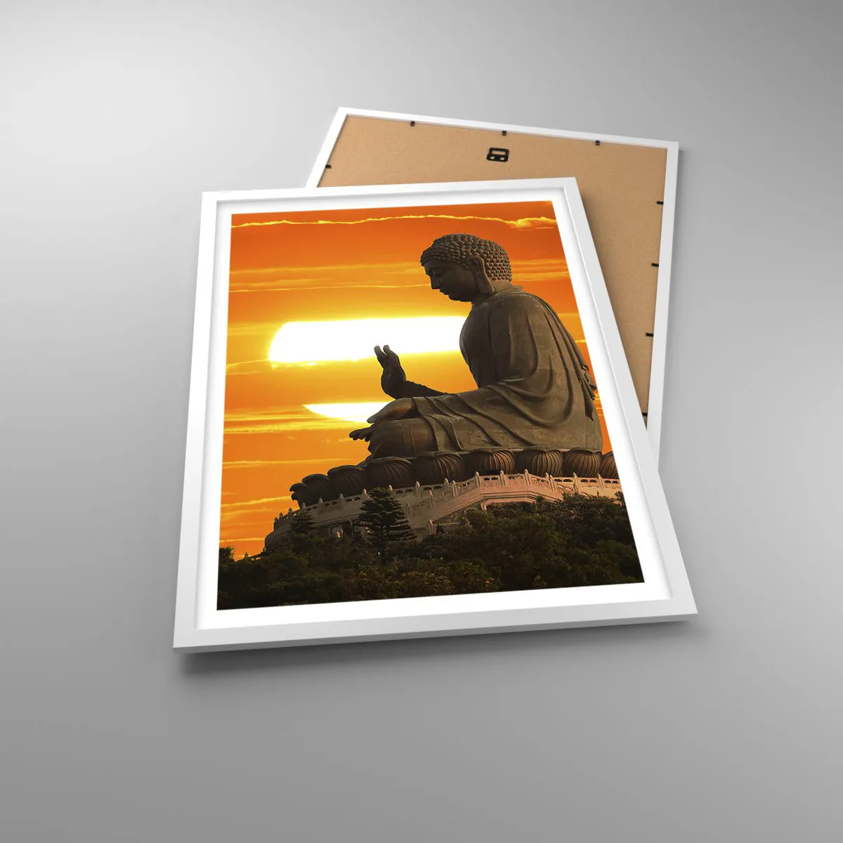 Affisch i vit ram - Utan rädsla för världen - 50x70 cm