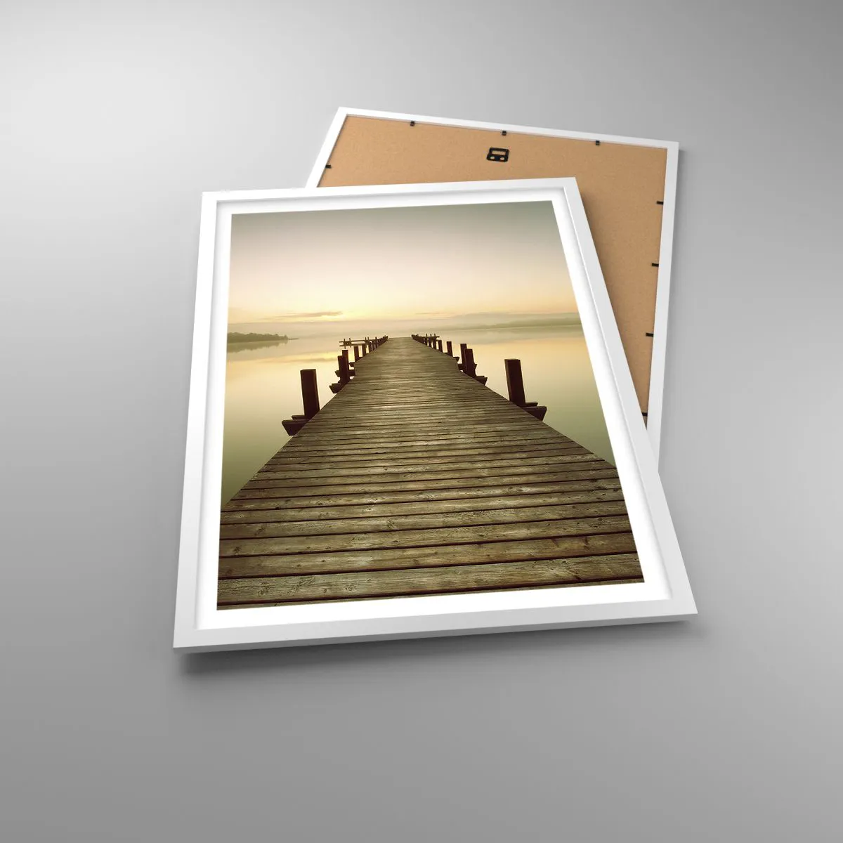 Poszter fekete keretben - Hajnal előtt, hajnal, fény - 50x70 cm