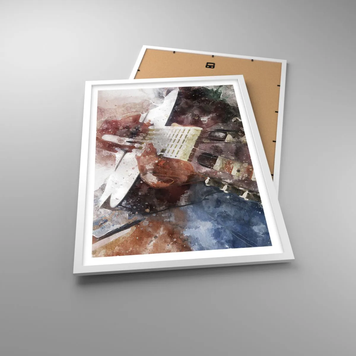 Affiche dans un cadre blanc - Poster - Et qu'en pensez-vous ? - 50x70 cm