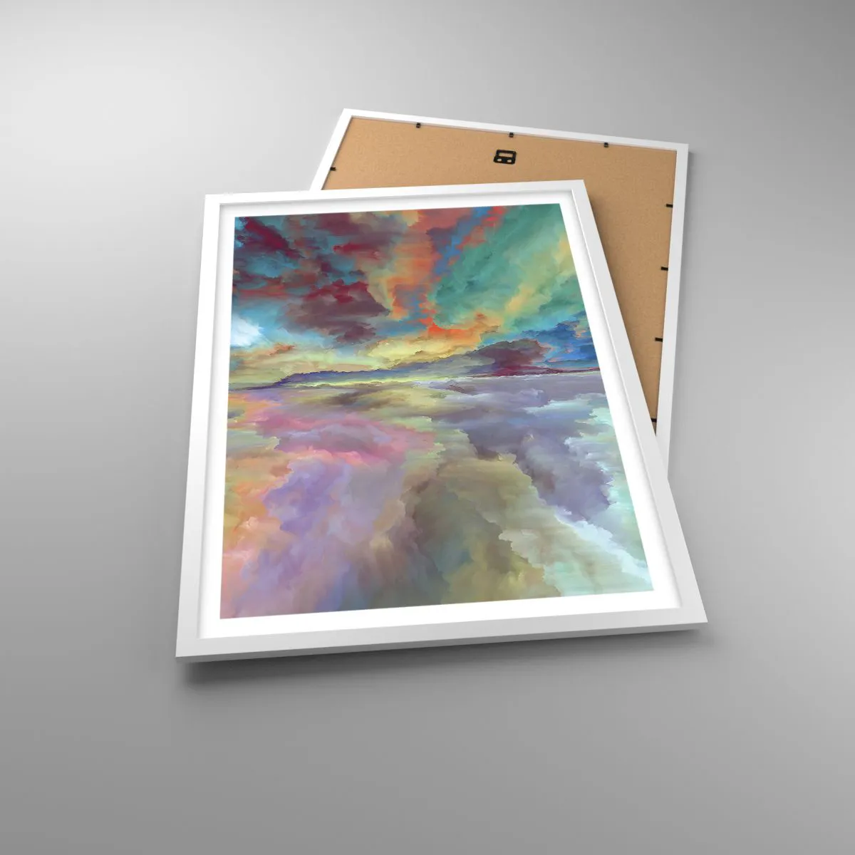 Affiche dans un cadre blanc - Poster - Deux paradis - 50x70 cm