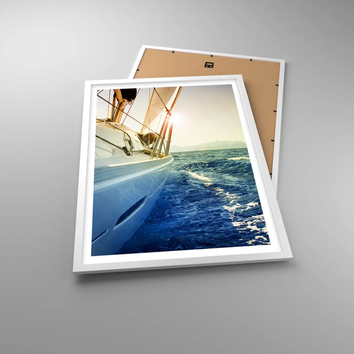 Poster in einem weißen Rahmen - Auf ins Abenteuer - 50x70 cm